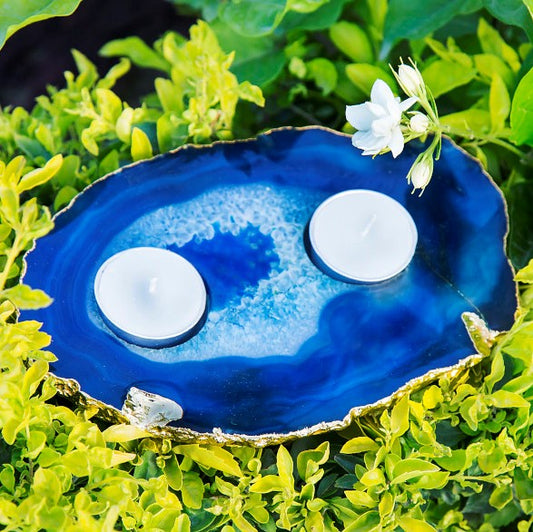 Agate Double Stone Tealight